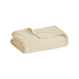 Freshspun Basketweave Casual 100% Cotton Blanket W/ 1" Self Hem