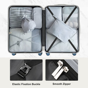 English Elm Premium Abs Hardshell 3 Piece Suitcase Set with Tsa Locks and Spinner Wheels Blue N726P296022C