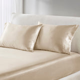 Madison Park Essentials Satin Casual Luxury 2 PC Pillowcases MPE21-1163 Champagne