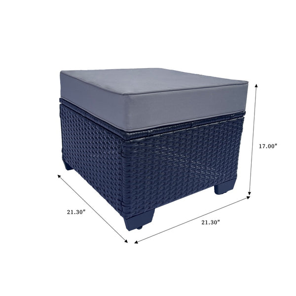 English Elm Outdoor 7-Piece Pe Rattan Patio Furniture Set With Cushions & Coffee Table For Stylish Relaxation W213S00046-GIGA