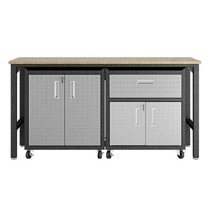 Manhattan Comfort Fortress Modern Garage Set Grey 15GMC