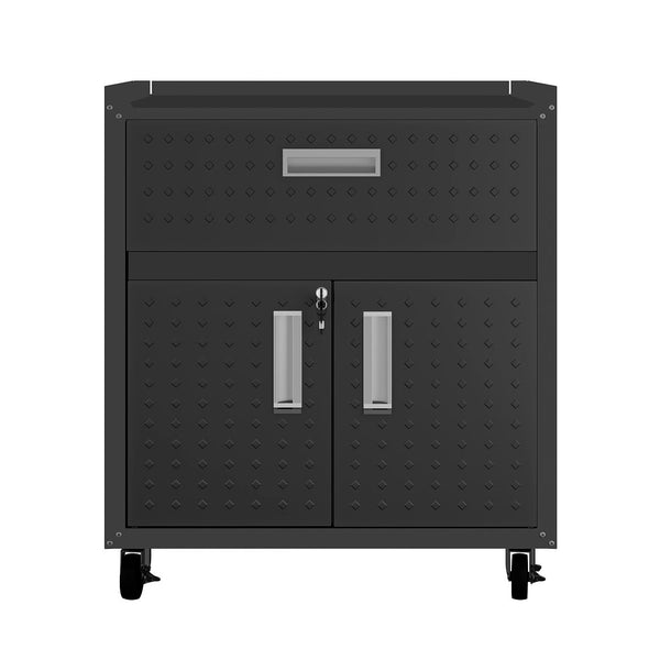 Manhattan Comfort Fortress Modern Garage Set Charcoal Grey 15GMC-CH