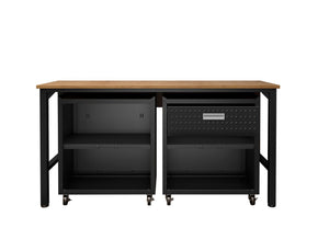 Manhattan Comfort Fortress Modern Garage Set Charcoal Grey 15GMC-CH