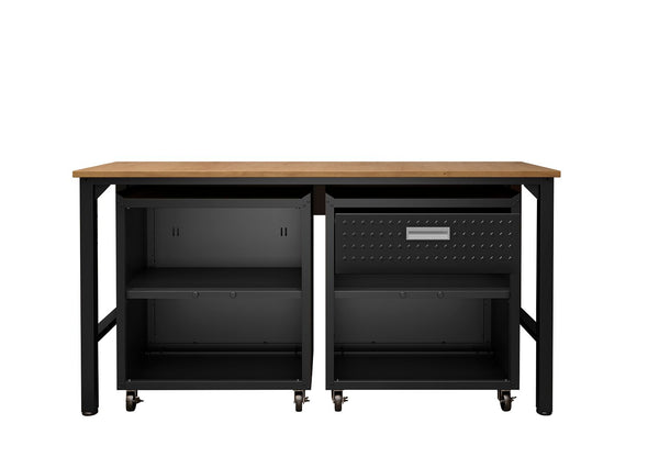 Manhattan Comfort Fortress Modern Garage Set Charcoal Grey 15GMC-CH