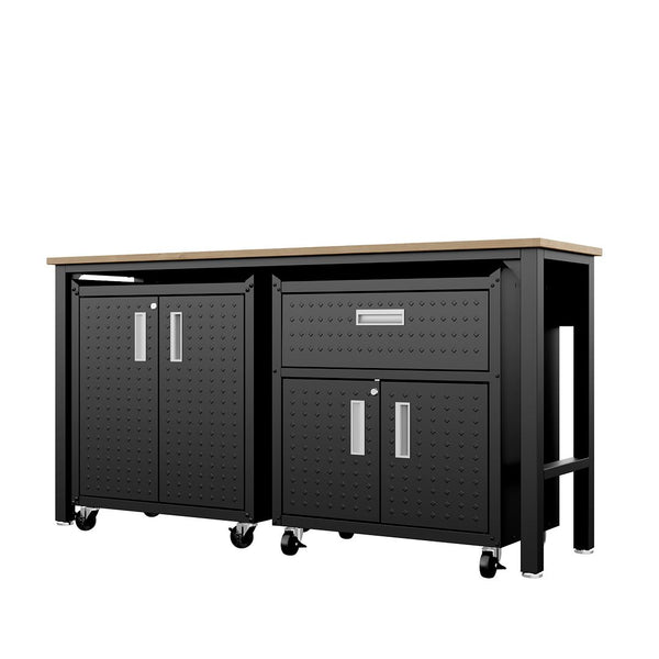 Manhattan Comfort Fortress Modern Garage Set Charcoal Grey 15GMC-CH