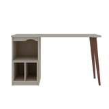 Manhattan Comfort Hampton Mid-Century Modern Desk Off White 15PMC6