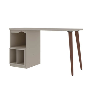 Manhattan Comfort Hampton Mid-Century Modern Desk Off White 15PMC6