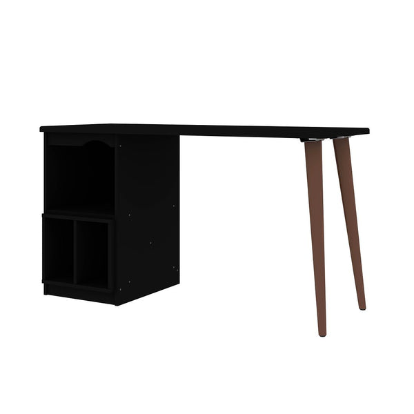 Manhattan Comfort Hampton Mid-Century Modern Desk Black 15PMC70