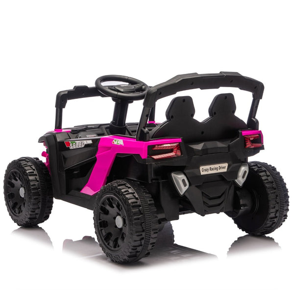 English Elm 24v Kids Utv Ride on with Dual 80w Motors Remote Control and Four Wheel Suspension Pink W1578P342131