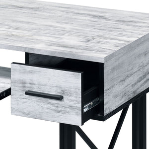 English Elm Antique Rectangular Computer Desk with Keyboard Tray, 2 Drawers, Smooth Metal Glides, 47.5"W Workspace B062P184558