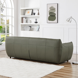 English Elm Ashcroft Furniture - Hughes Olive Green Leather Sofa