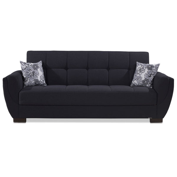 English Elm Primenest Skyhaven Convertible Upholstered Sofabed With Storage For Small Spaces & Guests, Black B030P286504-GIGA