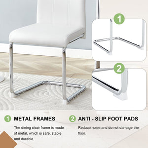 English Elm A Set of 2 Glam Faux Alligator Pvc Barstools with Crystal Buckle Detail White W1512P491855