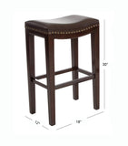 Christopher Knight Home® - Noble House - Avondale Brown Backless Bar Stools - Set of 2