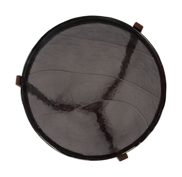 Zuo Modern Daiza Side Table Bronze - Modern Recycle Sand Cast Glass & Iron Design For Elegant Living Spaces Bronze Recycled Sand Cast Glass,Iron 110613-zuo-modern