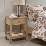 Madison Park Signature Victoria Transitional Bedside Table MPS136-0181 Light Natural