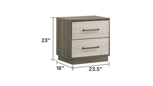 English Elm Gem Modern 5-Piece Queen Bedroom Set - Stylish Beige & Brown Furniture With Ample Storage Space B009S01435