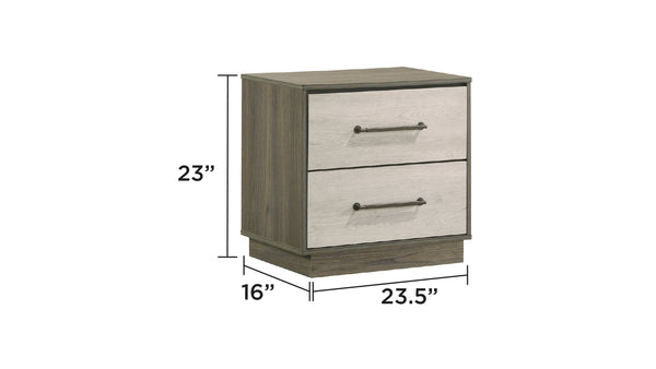 English Elm Gem Modern 5-Piece Queen Bedroom Set - Stylish Beige & Brown Furniture With Ample Storage Space B009S01435