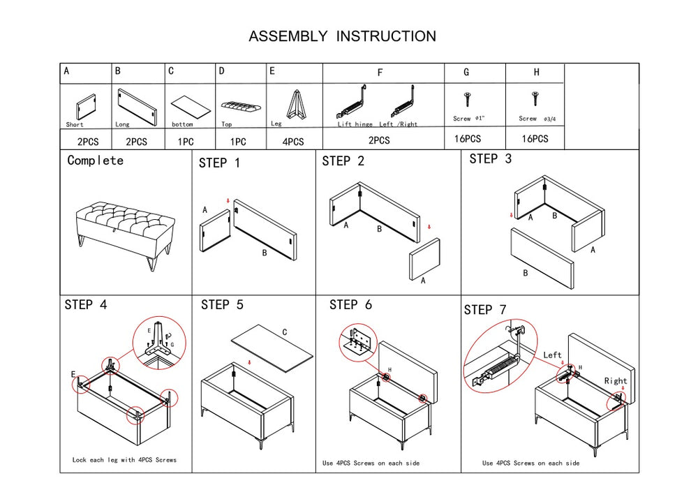 English Elm Upholstered Velvet Storage Bench 38.5"L x 17.8"W Contemporary Light Beige Seat with Gold Stainless Legs and Hidden Compartment for Entryway Bedroom Foot of Bed W2082P176730