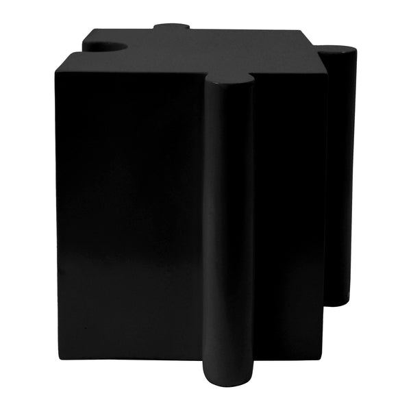 English Elm Christopher Knight Home® - Puzzle Art Side Table - Modular Mgo Design For Indoor & Outdoor Use, Customizable, Black Finish N770P347931B