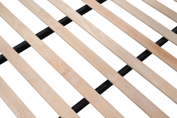 English Elm Full Full Size Loft Bed with Table Set, Transformable to Full over Full Bunk with Drawers, CPC-Certified, Metal Frame, Quiet Slats, Space-Saving Design W427S00069