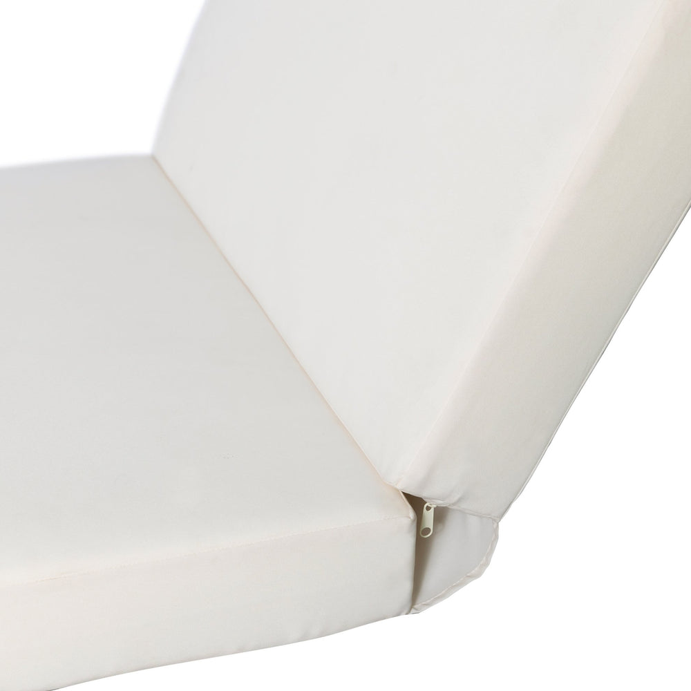 English Elm Christopher Knight Home® - BROADWAY/IAN Cream Chaise Lounge Cushion (Three Folds) – Weather-Resistant Foam Lined Comfort, 27"x76.75" N770P208317C