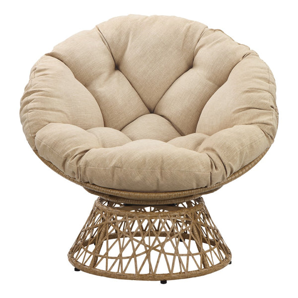 OSP Home Furnishings Papasan Chair Cream
