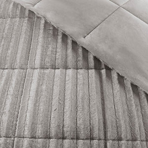 English Elm King/Cal Plush Duke Faux Fur Comforter Mini Set – OEKO-TEX Certified, Ultra-Soft, Warm Luxury Bedding B03596920