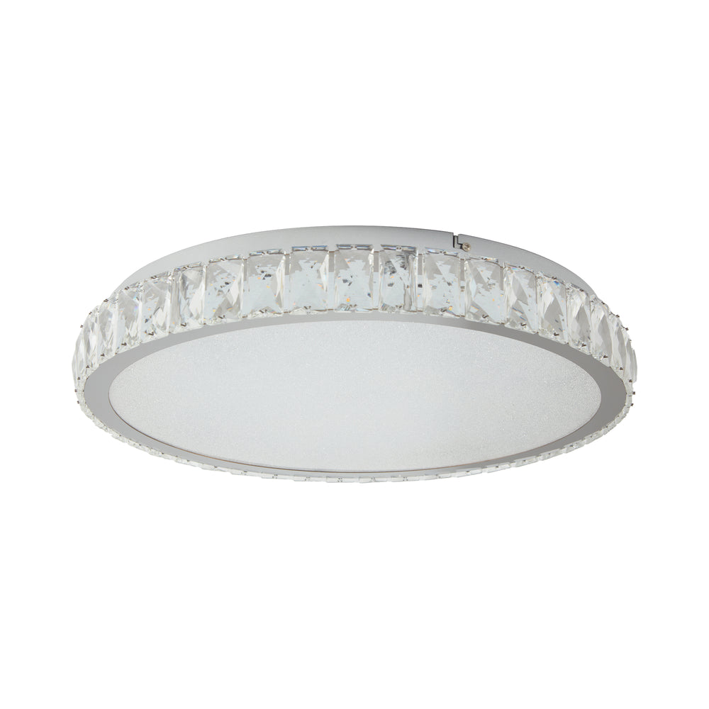 English Elm Crystal LED Ceiling Light 19.7" Flush Mount 45W Dimmable Crystal Fixture Luxury Energy-Saving Elegance W1340P189397