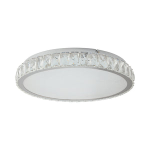 English Elm Crystal LED Ceiling Light 19.7" Flush Mount 45W Dimmable Crystal Fixture Luxury Energy-Saving Elegance W1340P189397