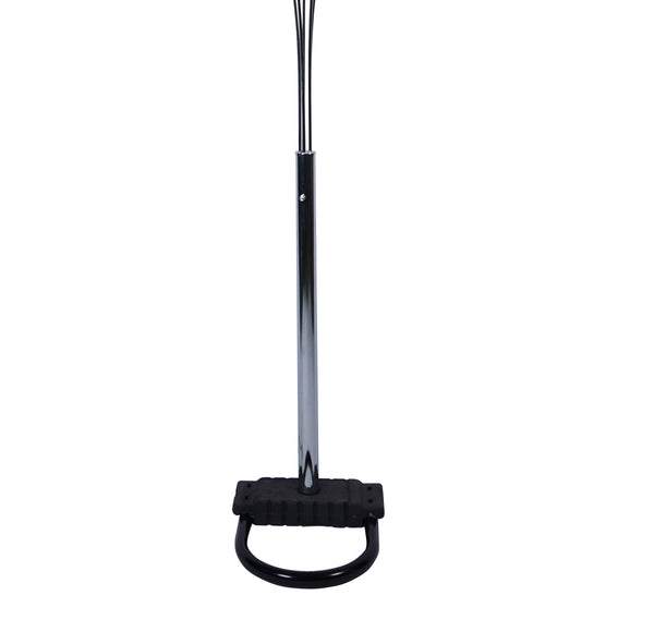 English Elm 1pc Modern Multi-Head Floor Lamp with Crystal-Encrusted Shades, Adjustable Height, Dimmer Control Silver 65 L x 18 W x 3.34 H B2741P290161