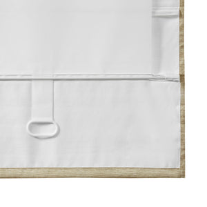 JLA Home Madison Park - Printed Faux Silk Room Darkening Cordless Roman Shade with Thermal Foambacking and OEKO-TEX Safety Taupe MP40-7448