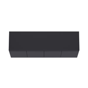 English Elm Griffin 62" Sideboard with Soft-Close Doors and Fixed Shelves for Sleek Modern Storage Solutions White+Black B365P397681