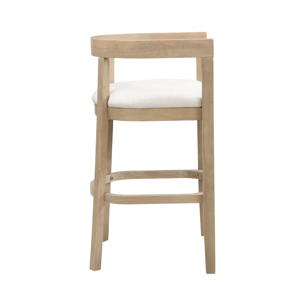 English Elm Christopher Knight Home® - Bar Stools Set Of 2 - Contemporary Rubberwood Design With Comfortable Upholstery For Home Bars N771P284165A