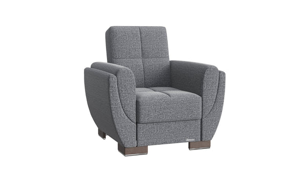 English Elm Primenest Skyhaven Convertible Armchair With Storage - Stylish Sleeper For Small Spaces, Grey B030P286174-GIGA