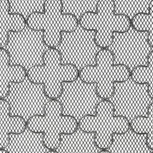English Elm Christopher Knight Home® - FIRE Modern Single Panel Iron Fireplace Screen Black Brushed Silver – Clover Trellis Mesh Guard, 43x32 65180.00BBSILV