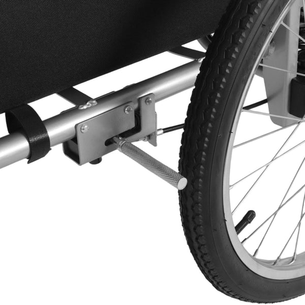 English Elm 3-in-1 Convertible Bike Cargo Trailer Steel Frame 110lb Capacity with Suspension W2932P289394