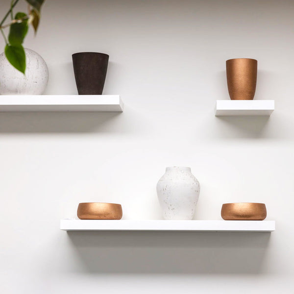 Lh Imports Mineral Medium Tapered Vase - Elegant Metallic Finish For Stunning Home Décor Accents And Style Bronze Ro,Cement Pat033m-mb