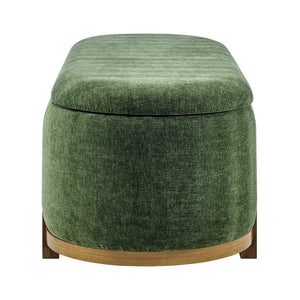 New Pacific Direct Ayleen Chenille Storage Bench - Stylish, Cozy Seating With Hidden Storage For Modern Homes And Spaces Seneca Green 100% Polyester 1600095-714-npd