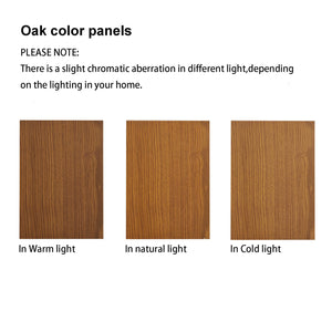 English Elm 6 Shelf Lighted Corner Curio Cabinet with Adjustable Tempered Glass Shelves, Acrylic Mirror Back, Solid Wood Frame Oak W1693P170925