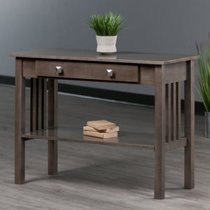 Winsome Wood Stafford Console Hall Table - Contemporary Oyster Gray With Storage, Perfect For Entryway Or Living Room Oyster Gray Solid ,Composite Wood 16033-winsome-wood