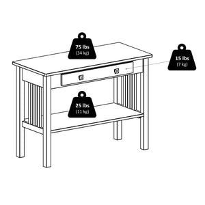 Winsome Wood Stafford Console Hall Table - Contemporary Oyster Gray With Storage, Perfect For Entryway Or Living Room Oyster Gray Solid ,Composite Wood 16033-winsome-wood