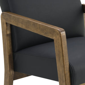 OSP Home Furnishings Wood Frame Guest Chair with Memory Foam Seat and Lumbar Support for Office Reception WD581-U6