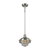 Riley 10'' Wide 1-Light Mini Pendant - Satin Nickel 16061/1 Elk Lighting