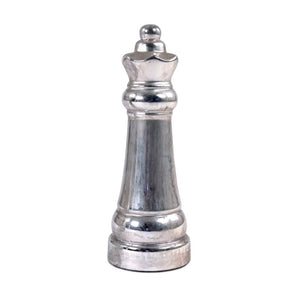 Zentique Queen Terracotta Chess Accent Sculpture - Matte Handcrafted Queen Motif for Mantel, Shelf, Gift W4 x H11.5 x D4 16080 A840