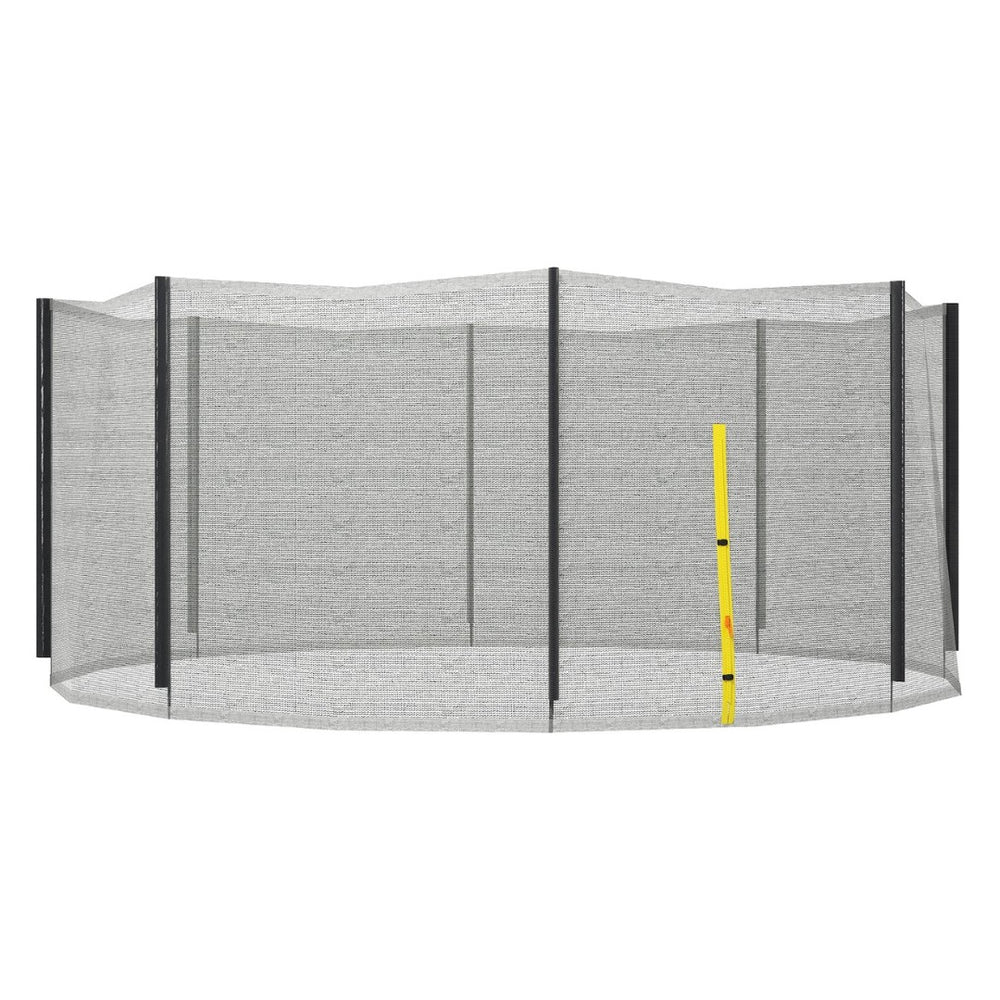 English Elm Soozier 14ft Round Trampoline Replacement Enclosure Net with Zippered Pe Mesh Guard W2225P200470