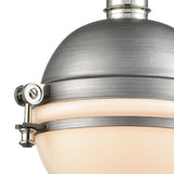 Riley 10'' Wide 1-Light Mini Pendant - Weathered Zinc 16107/1 Elk Lighting