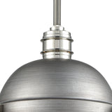 Riley 10'' Wide 1-Light Mini Pendant - Weathered Zinc 16107/1 Elk Lighting