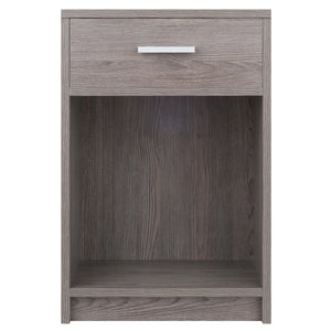 Winsome Wood Rennick Accent Table - Stylish Ash Gray Nightstand With Drawer & Open Shelf For Home & Office Use Ash Gray Composite Wood ,Metal 16115-winsome-wood