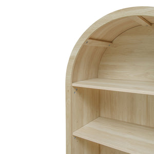 English Elm Arched Modern Farmhouse Pantry Cabinet - Versatile Wood Storage With Adjustable Shelves & Drawers W688P278921